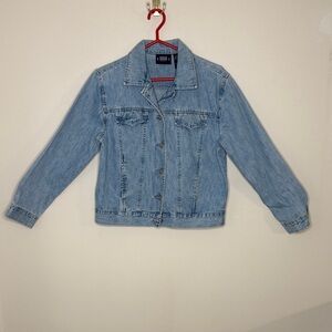 Bill Blass Light Blue Jean Jacket 100% Cotton Size M